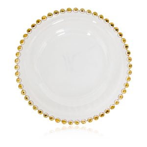 Glass Gold Beaded