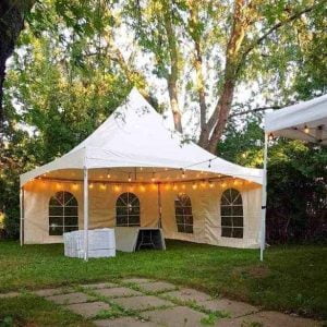 ABSO Rentals 9 High Peak Frame Tent - 20x20 Ft