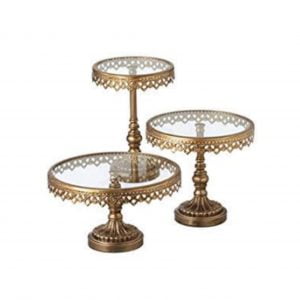 Gold Cake Stand (3 Pcs)