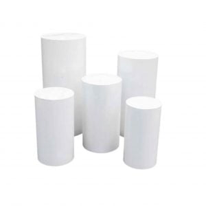 Round White Plinth