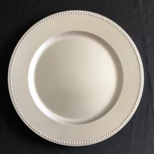 Acrylic Silver Charger Plate