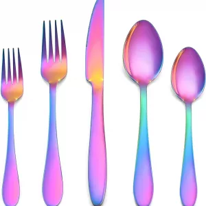 Premium Rainbow Flatware