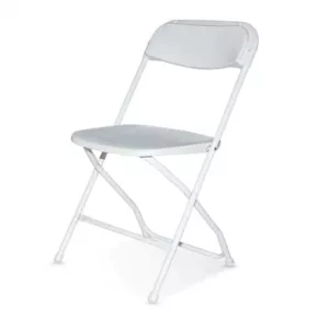 ABSO Rentals 12 Plastic Folding Chair White